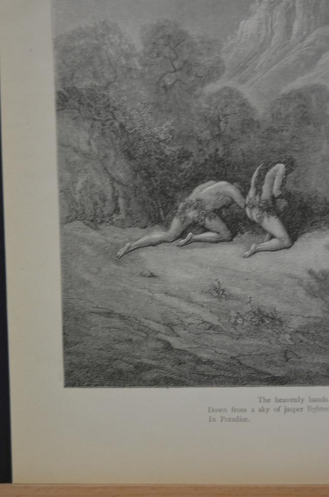 Antique Gustave Dore Religious Building the Ark Occult Printed 1880 History