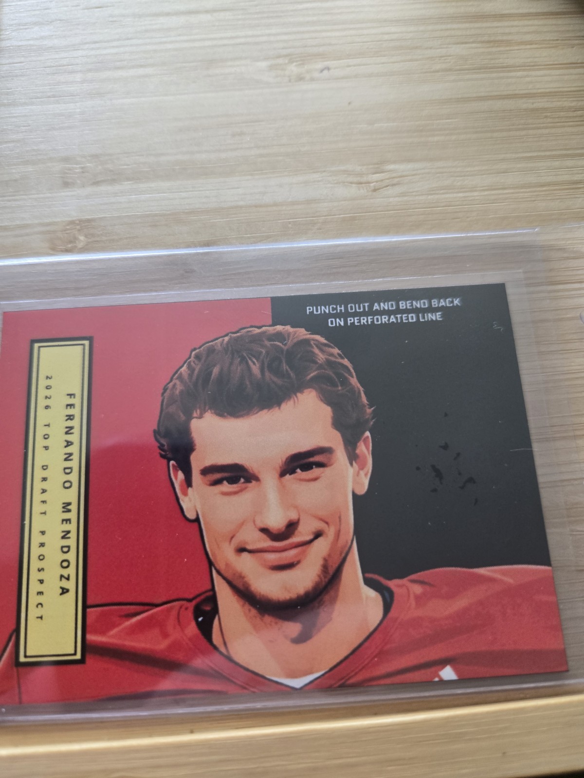 Fernando Mendoza Art Card Heisman Indiana Hoosiers NCAA Trading Card MPRINTS CC