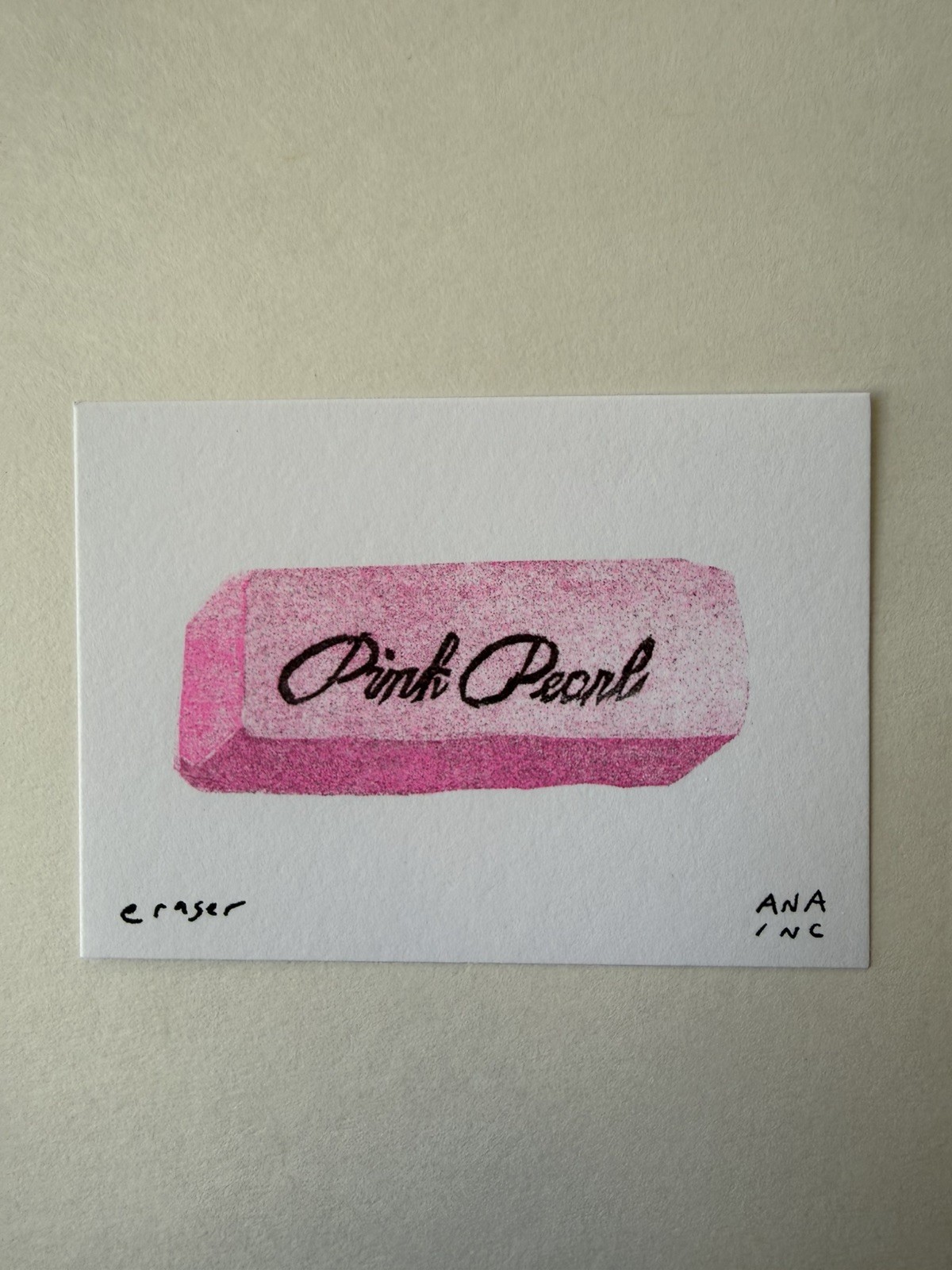 Ana Inc Anastasia Inciardi Mini Print – Pink Pearl Eraser