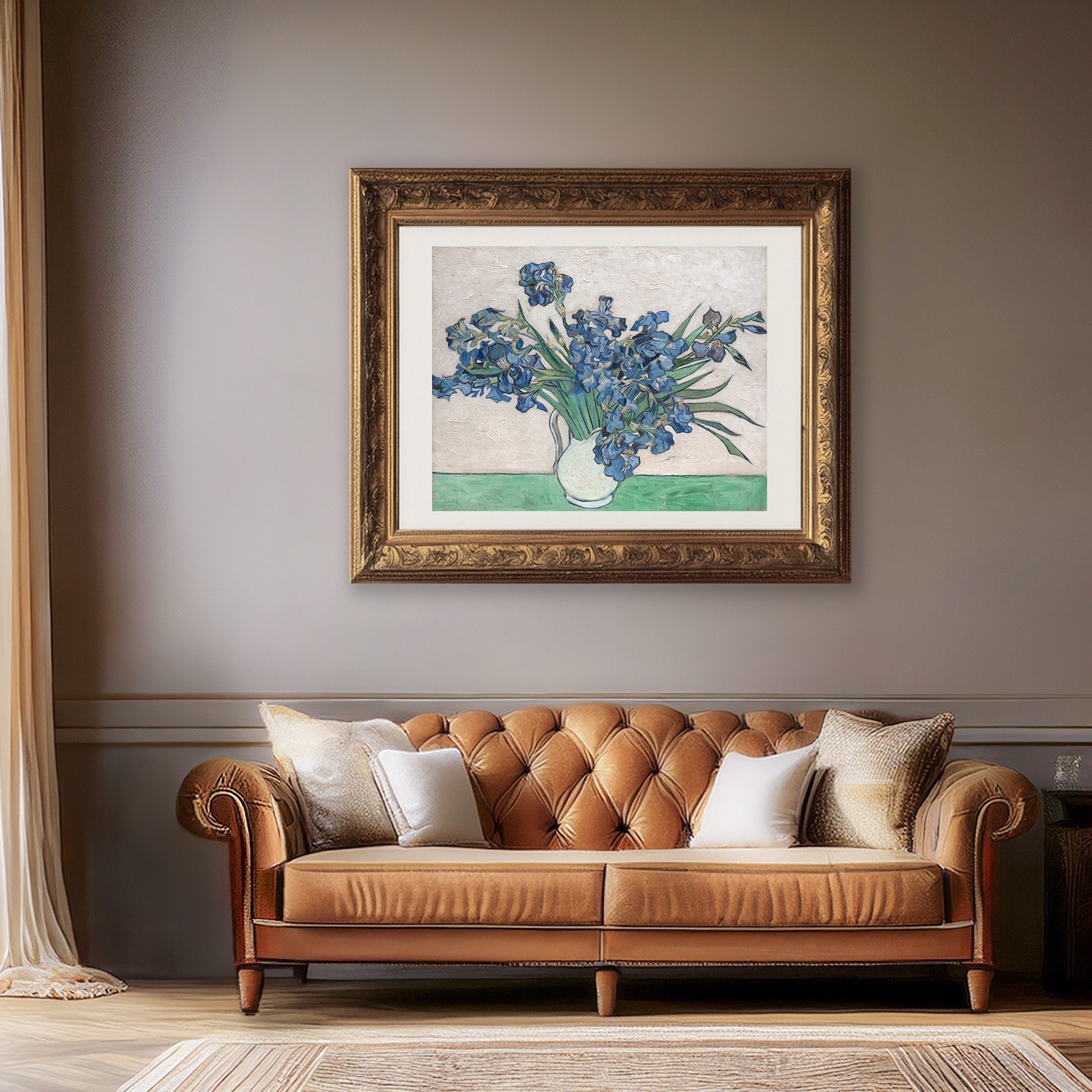 Van Gogh Irises in a Vase art print giclee poster gallery wall Art painting