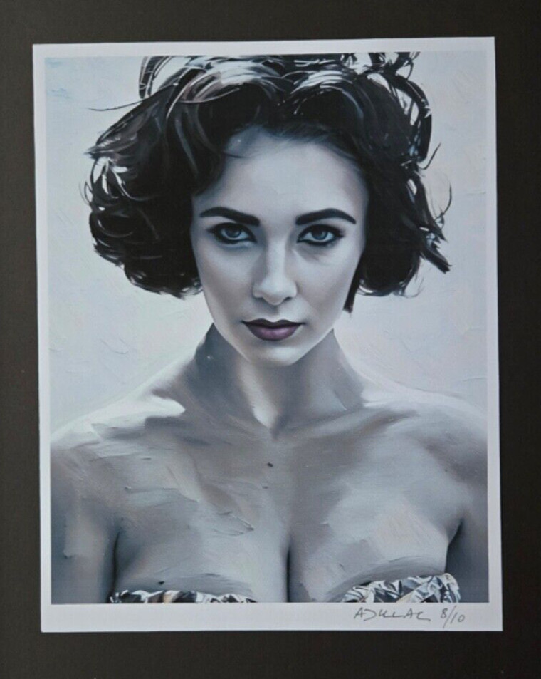 🔥 ALEXANDER DULAC | ELIZABETH TAYLOR Hand Signed Authentic Print Ed of 10 COA