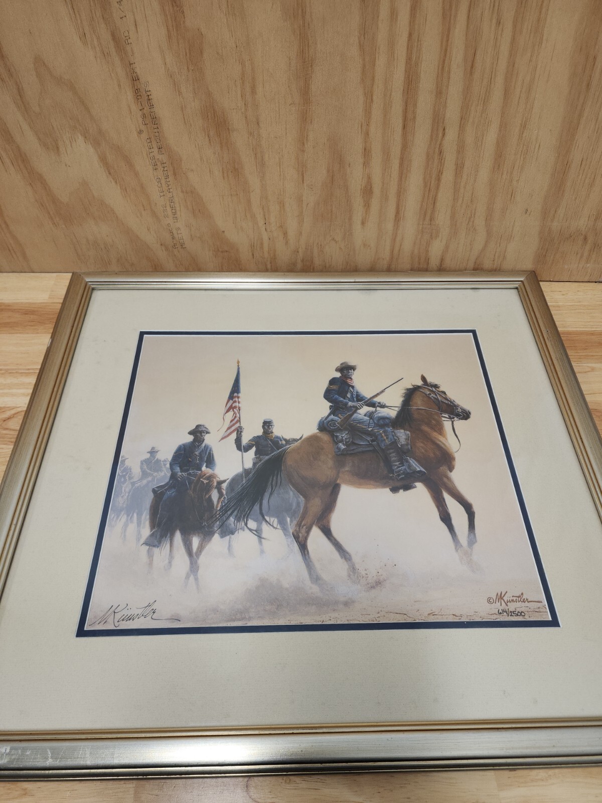 Morton Kunstler Buffalo Soldiers Of The West Lithograph W Certs African American