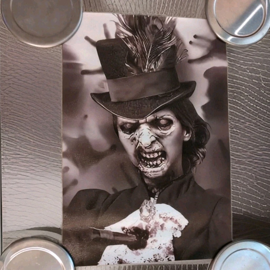 Scary Woman Gruesome Photo Poster Prints 9″ X 13″ Canvas Halloween Durable