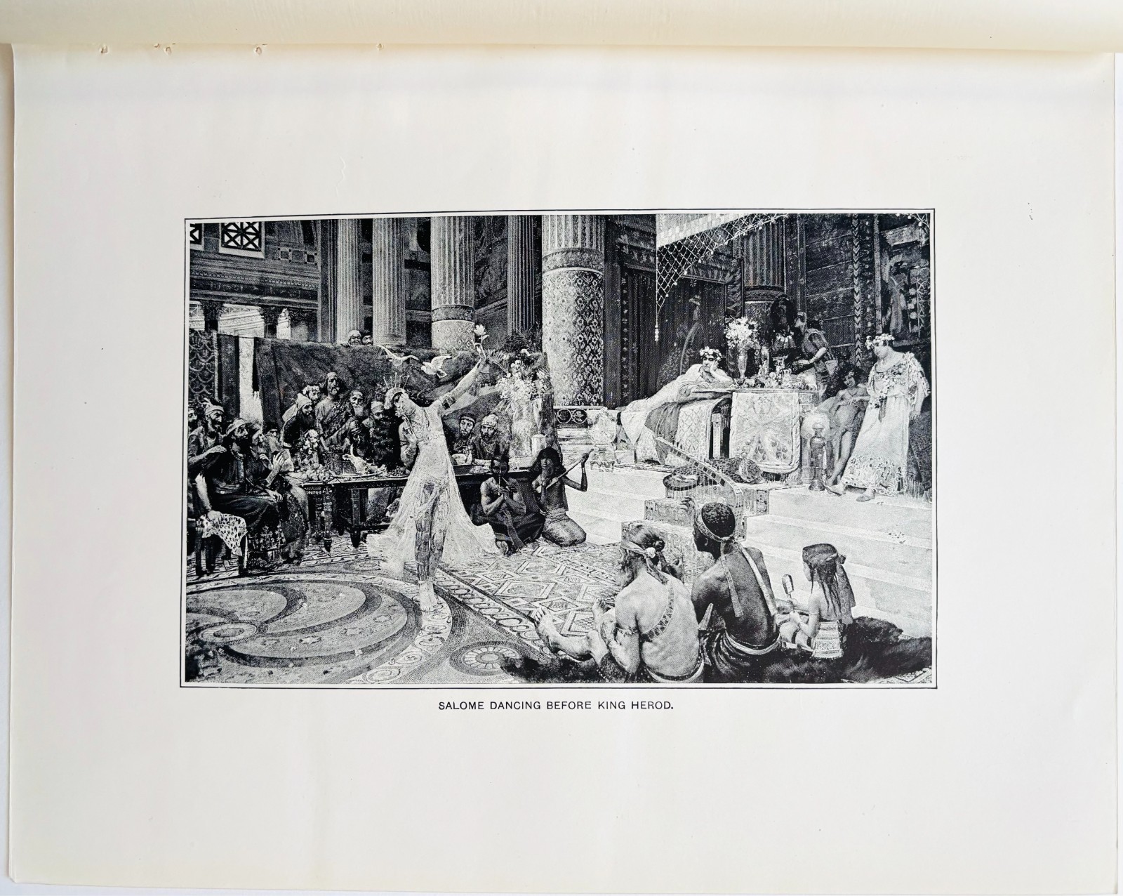 1902 Salome Dancing Before King Herod Typogravure Antique Art Print DWKK30F