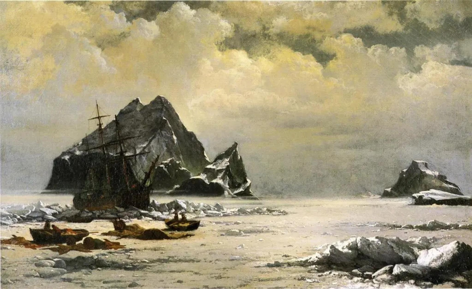 William Bradford Morning on the Artic Ice Fields 1880 17″x 22″ Archival Print