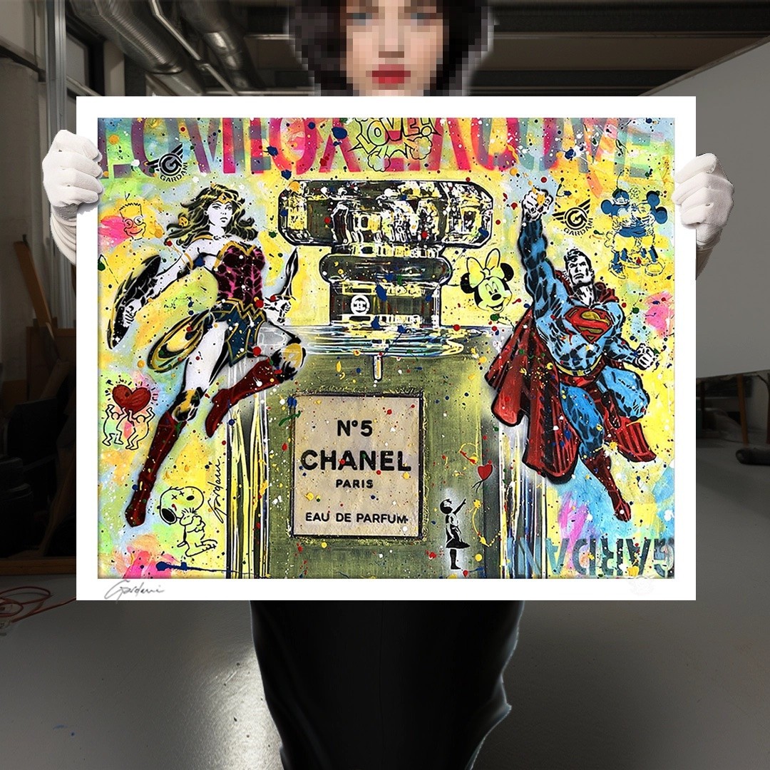 Paris Woman –Print Limited Edition on paper, Giclee Print, Pop Art, comics