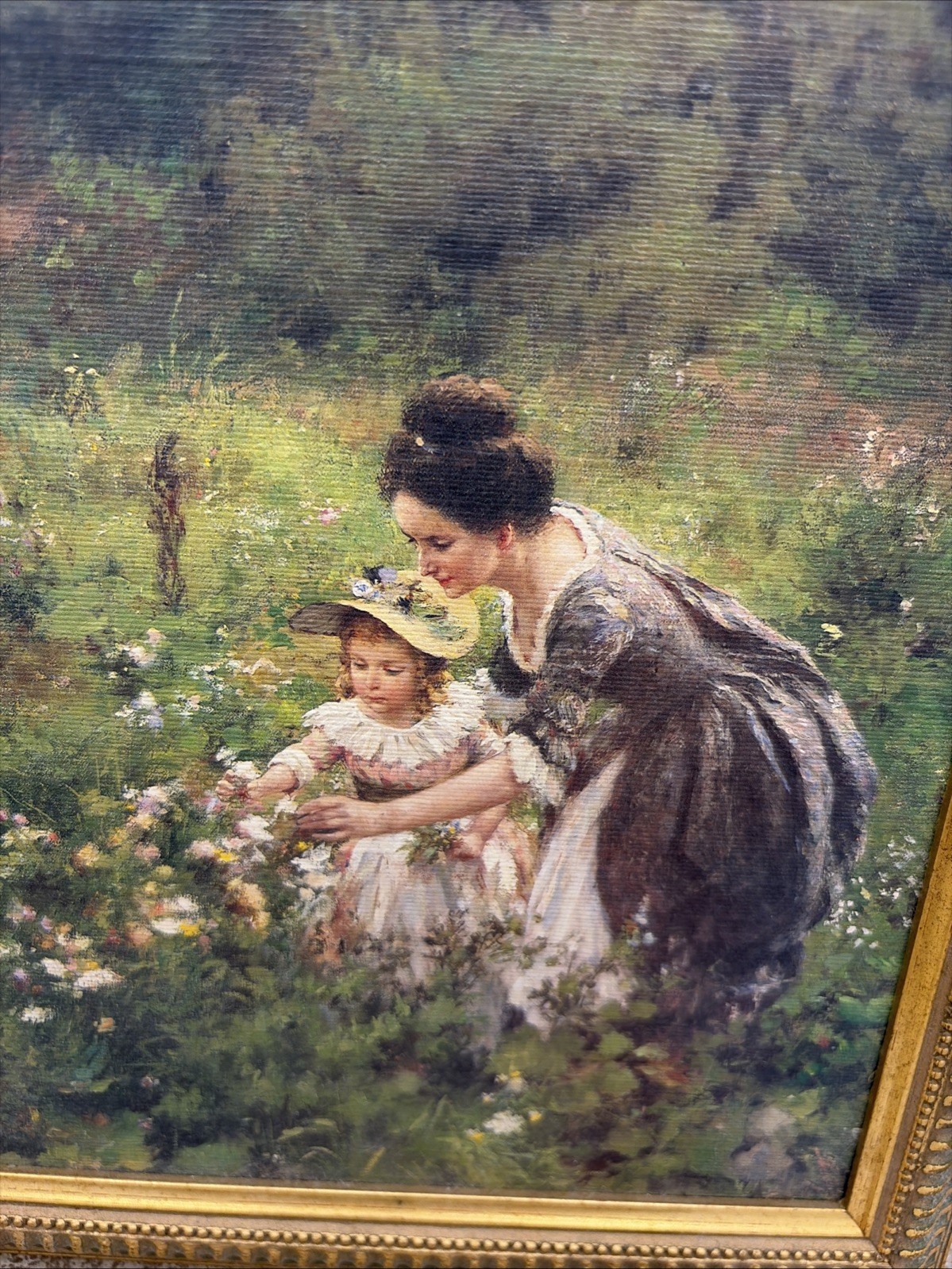Hermann Seeger Summer Lust Framed Painting 9.5”X 12.5”