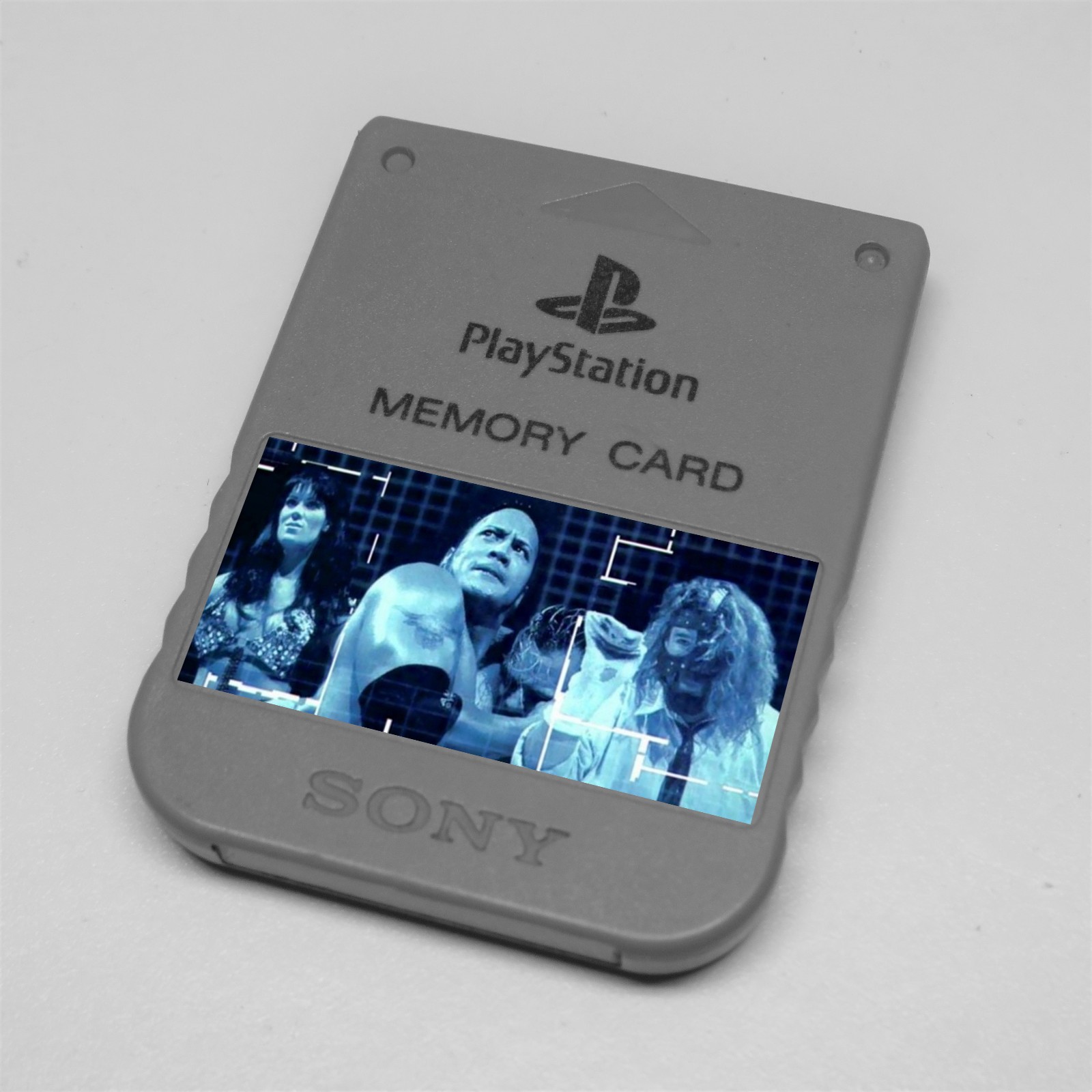 WWF / WWE Wrestling Collection – Custom PlayStation 1 (PS1) Memory Card Stickers