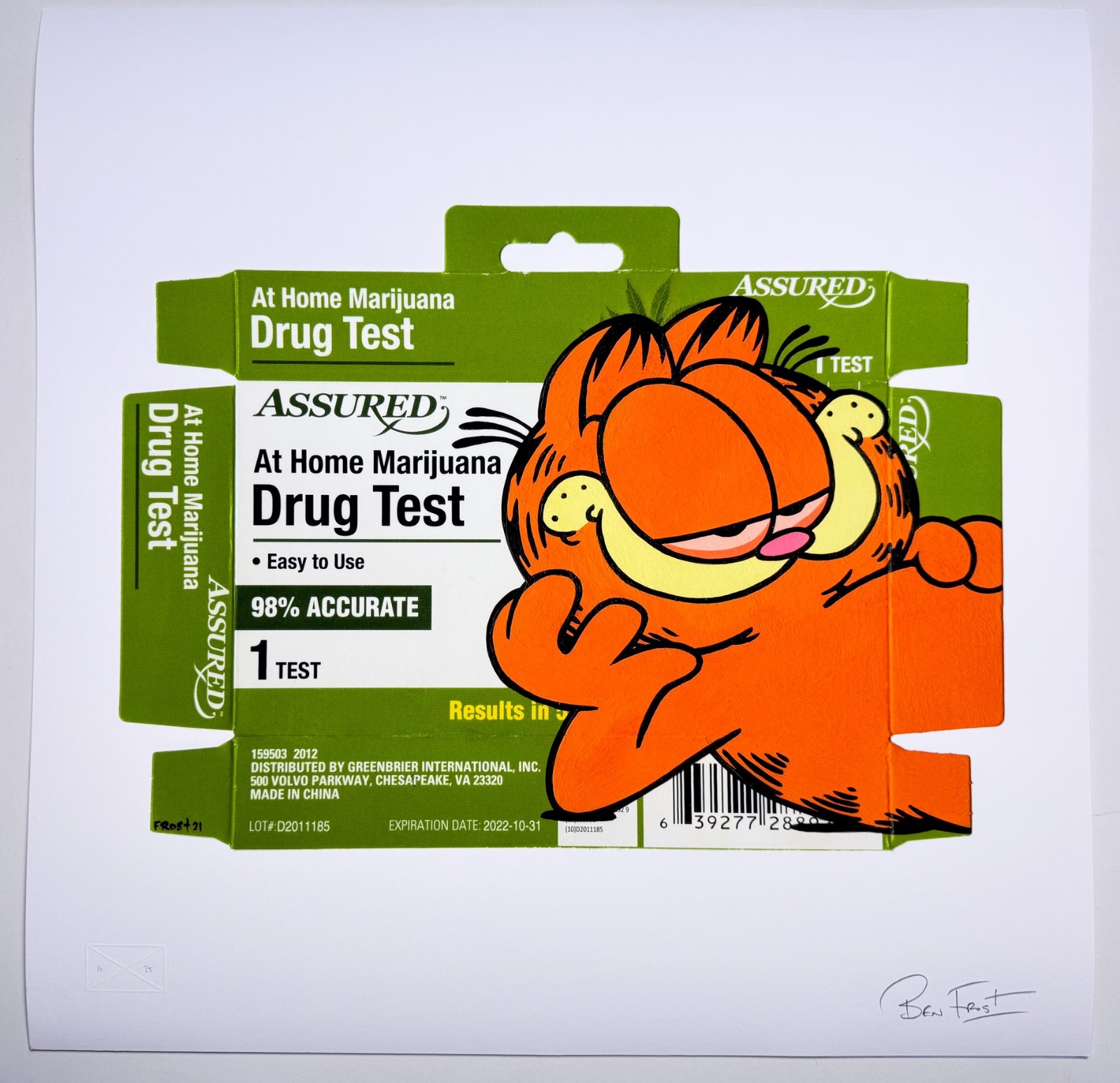 Ben Frost Drug Weed Test Oversized Edition – FULL SET!! 8 PRINTS #1 GRAIL LOT!!