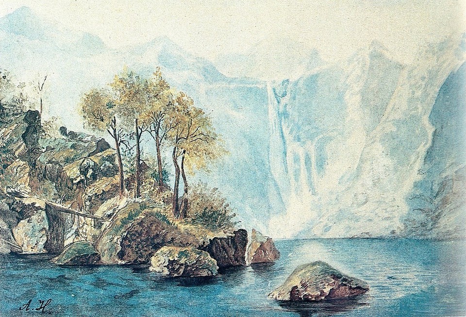 Adolf Hitler: Mountain Lake (Gebirgssee) 22×30 Archival Quality Fine Art Print