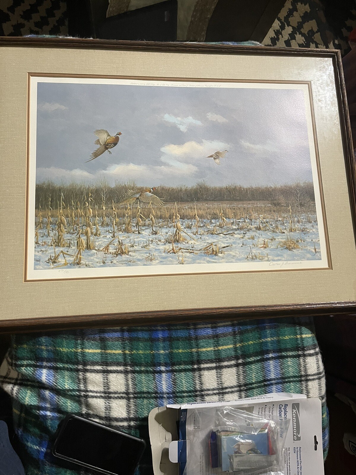 Owen Gromme Signed Winter Afternoon – Pheasants Series 571/580