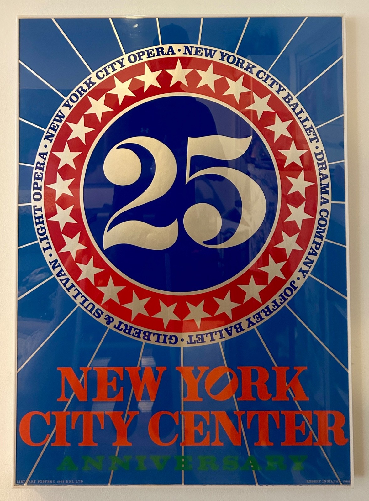 Robert Indiana – New York City Center 25th Anniv Ltd Ed Serigraph Poster 1968