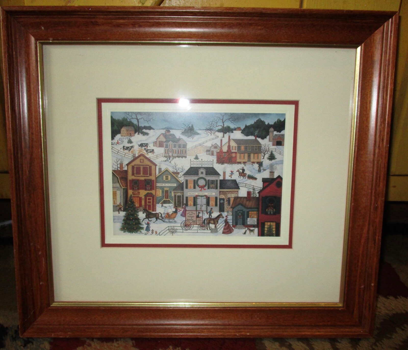 1984 Linda Nelson Stocks Framed Print Holidays in The Village