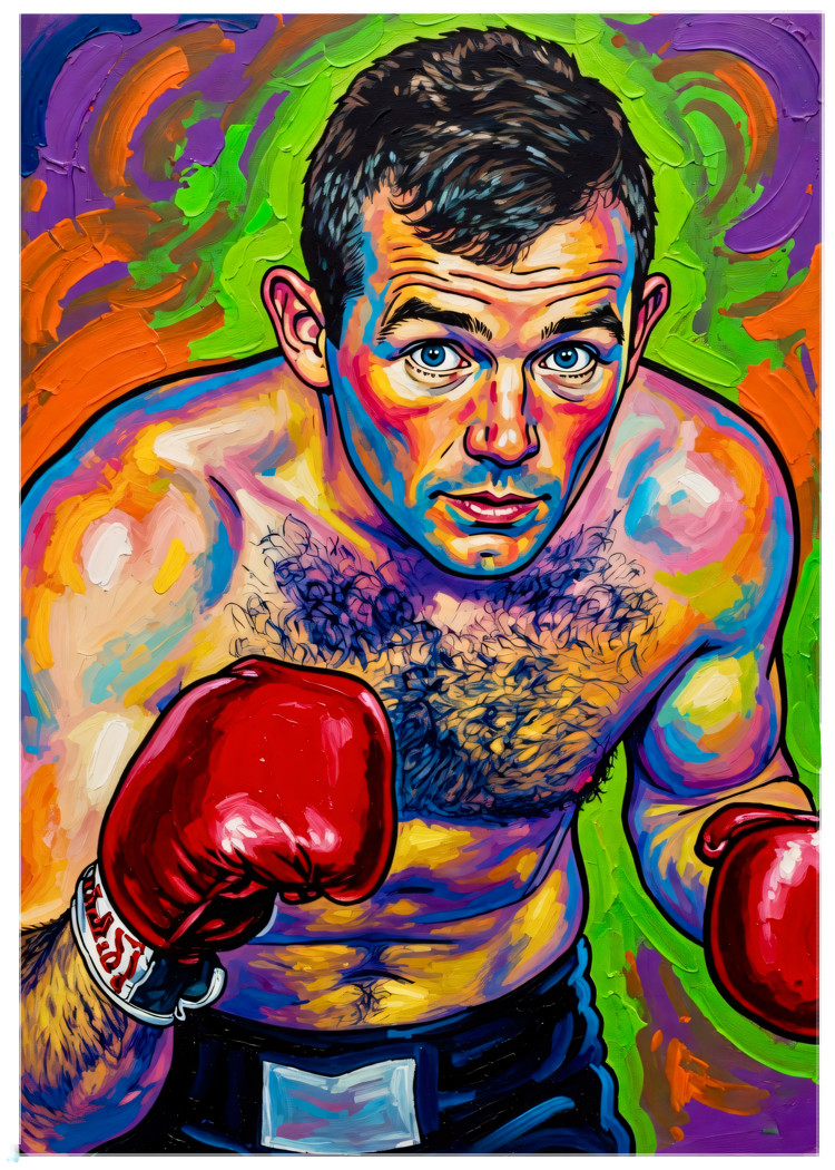 INGEMAR JOHANSSON * Fun Novelty * BOXING * Illustrated Art Card * ATC ACEO