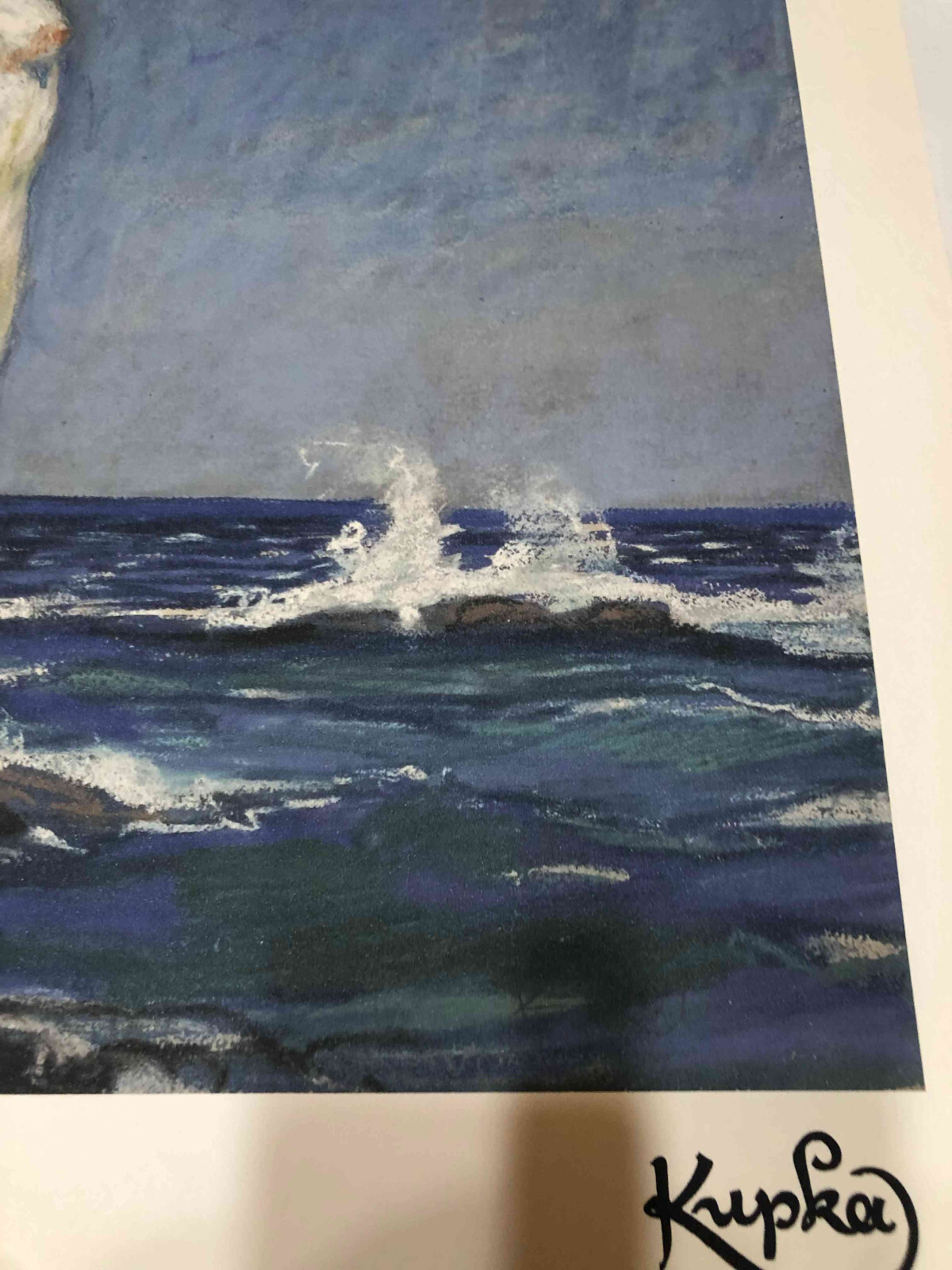 Frantisek Kupka Lithography off set cm 50×70 signing on plate with certificate