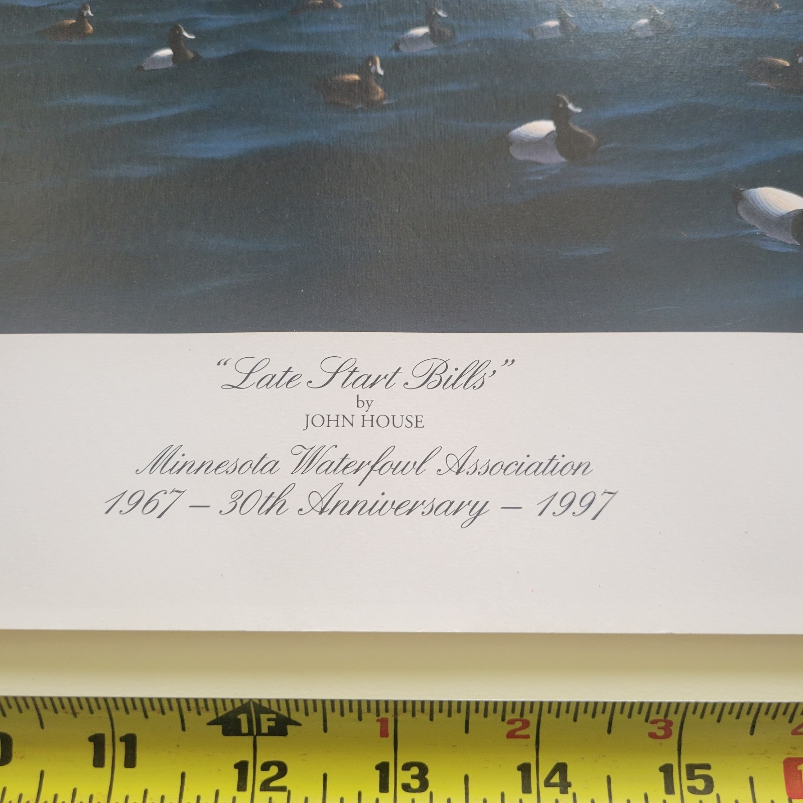 John House “Late Start Bills” Signed Numbered. Anniversary Print MN