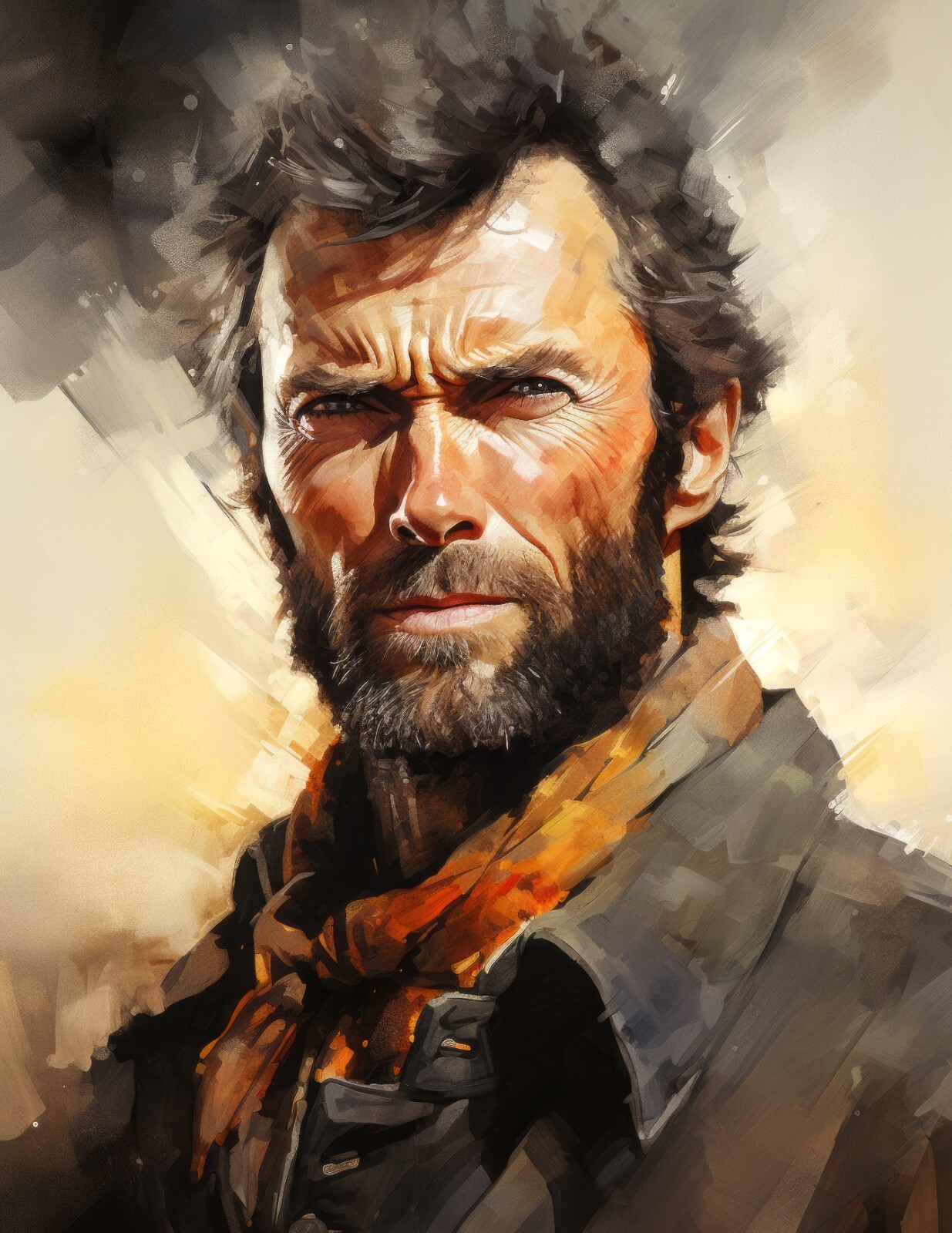 “Clint” 8.5″ x 11″ Fine Art Print Limited to Only 20 Hand-Numbered Copies