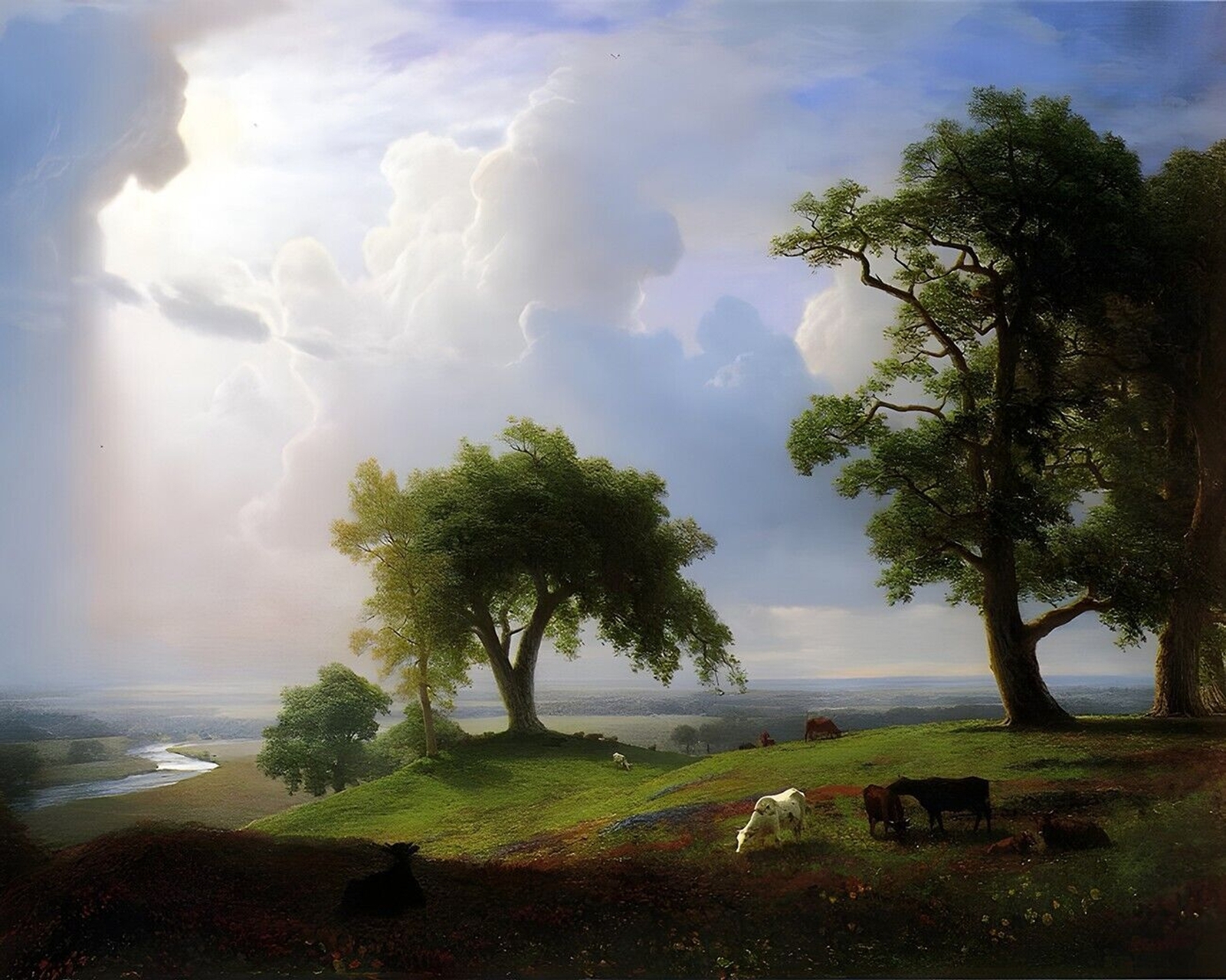 California Spring Farm Cow Print 8×10 200yr Ink Museum 100% Cotton Paper A41