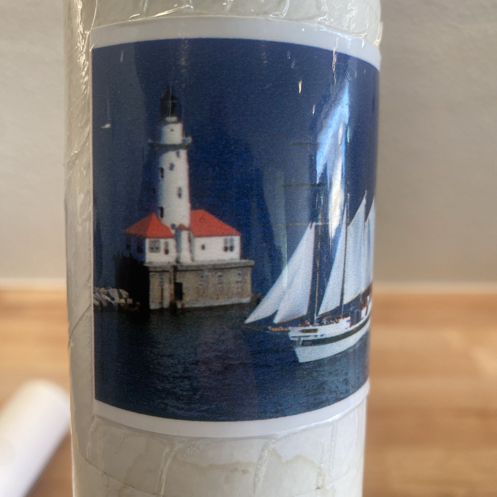 Stunning Chicago Lighthouse & “Windy” Tall Ship Art Print – Navy Pier – 11”x14”