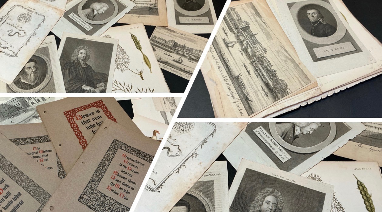 Lot of 38 Antiquarian and Vintage Prints Engravings – Various Subjects – Lot III