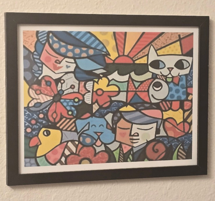 Britto’s Garden By Romero Britto Pop Art – Arts And Crafts Framed Art Print