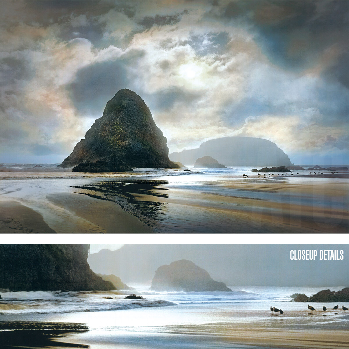 36W”x24H” ANOTHER PLACE TO BE by WILLIAM VANSCOY – HILL OCEAN CHOICES of CANVAS