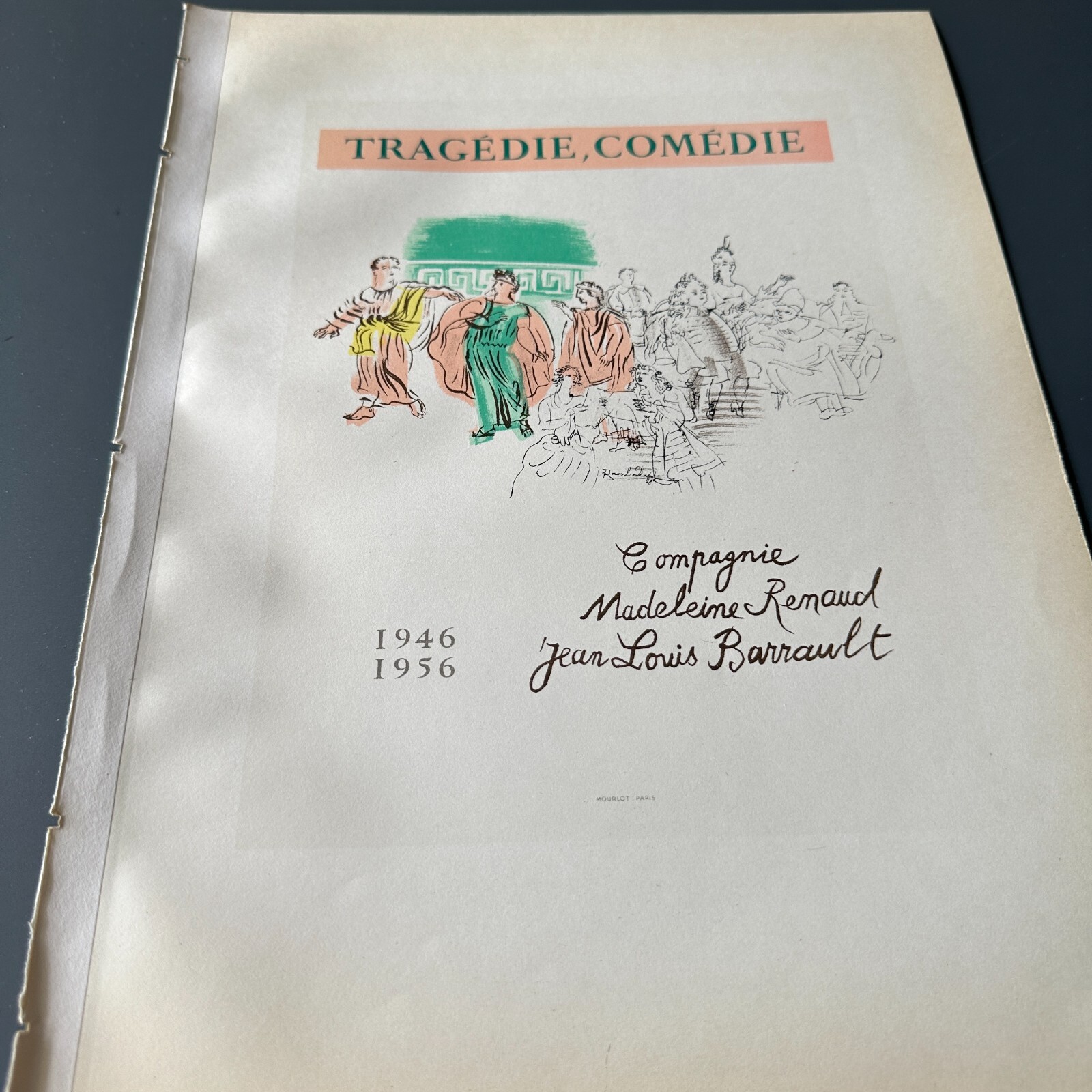 Original Raoul Dufy – Tragedie, Comedie – 1956 Exhibition Lithograph Poster