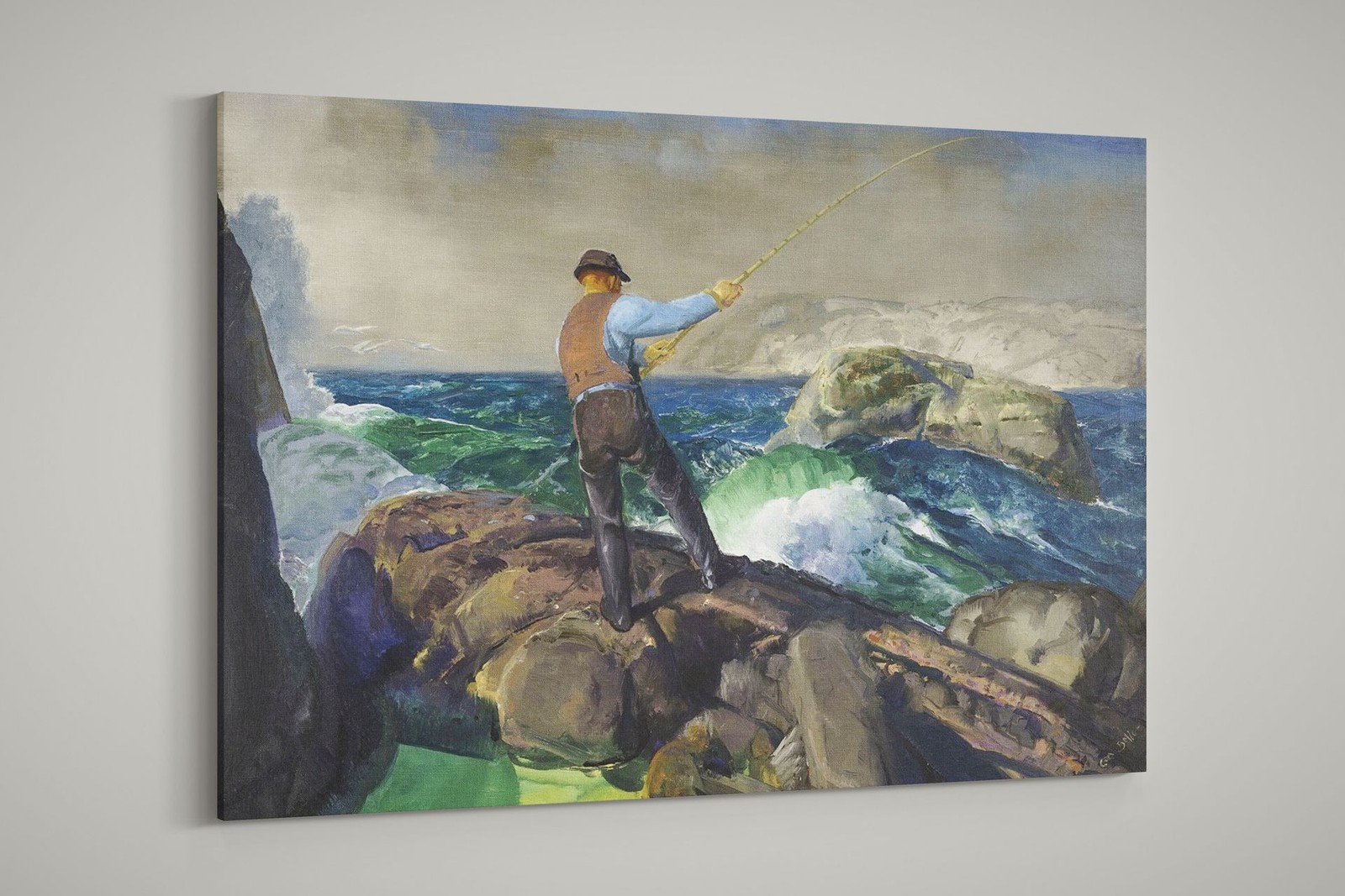 George Bellows – The Fisherman – Art Print on Paper or Canvas