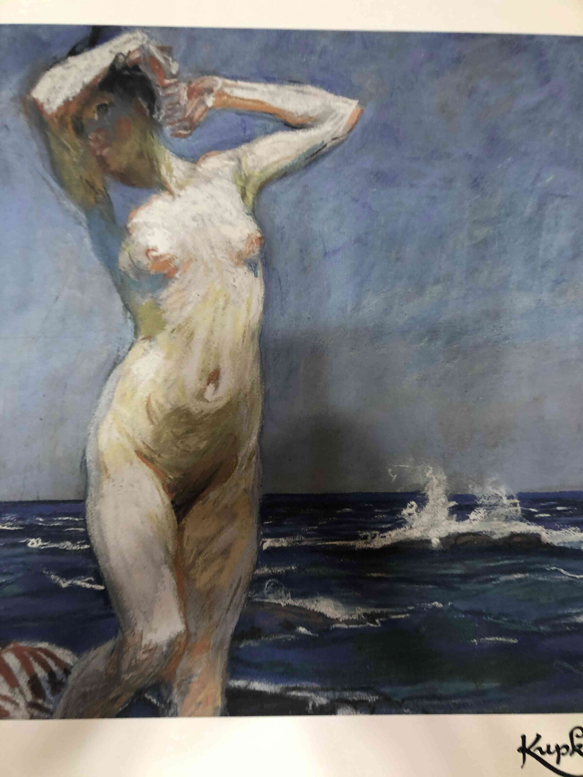 Frantisek Kupka Lithography off set cm 50×70 signing on plate with certificate